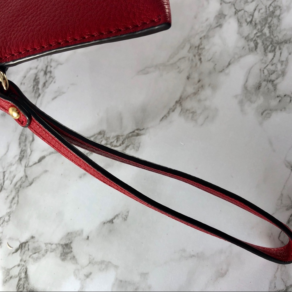 Authentic Michael Kors Red Wristlet - Picture 4 of 6
